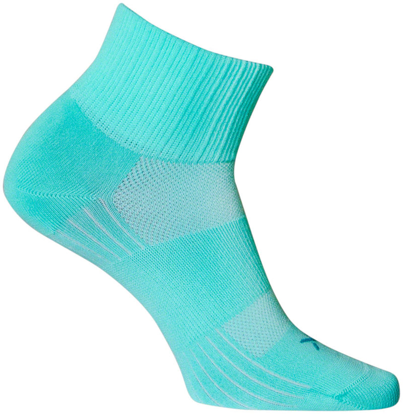 Load image into Gallery viewer, SockGuy Aqua Sugar SGX Socks - 2.5&quot;, Aqua, Large/X-Large
