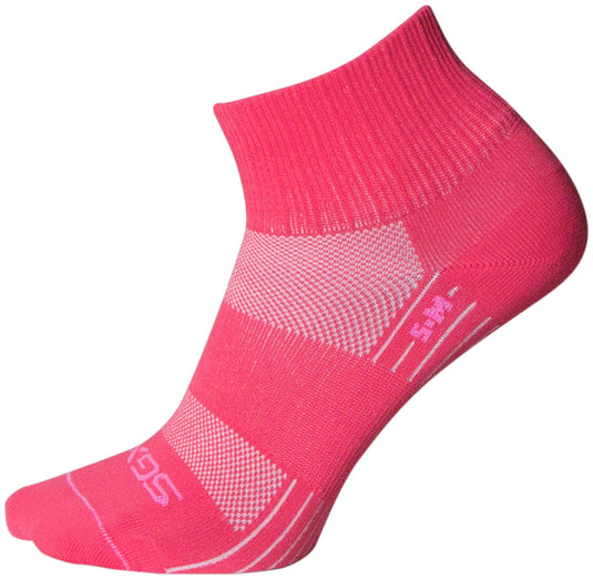 Pack of 2 SockGuy Pink Sugar SGX Socks - 2.5 inch, Pink, Small/Medium