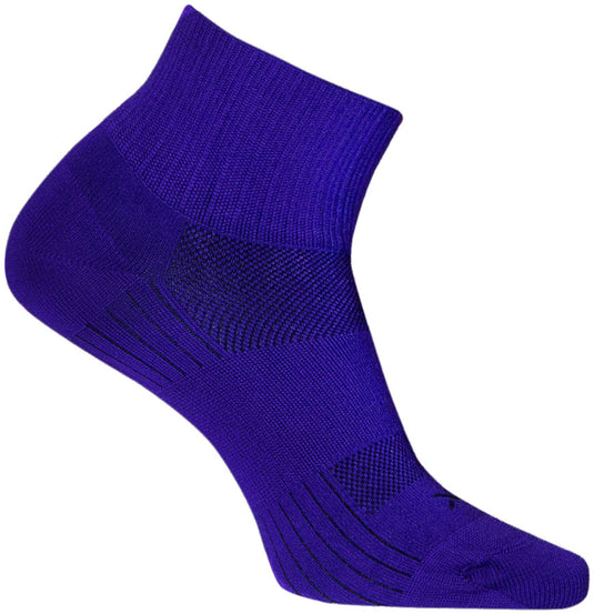 Pack of 2 SockGuy Purple Sugar SGX Socks - 2.5 inch, Purple, Small/Medium
