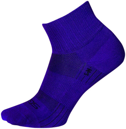 Pack of 2 SockGuy Purple Sugar SGX Socks - 2.5 inch, Purple, Small/Medium