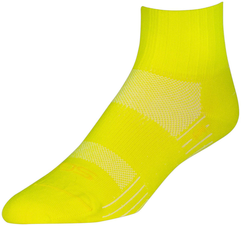 Load image into Gallery viewer, SockGuy Yellow Sugar SGX Socks - 2.5&quot;, Yellow, Small/Medium
