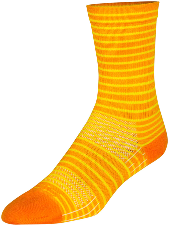 Load image into Gallery viewer, Pack of 2 SockGuy Gold Stripes SGX Socks - 6 inch, Gold, Large/X-Large
