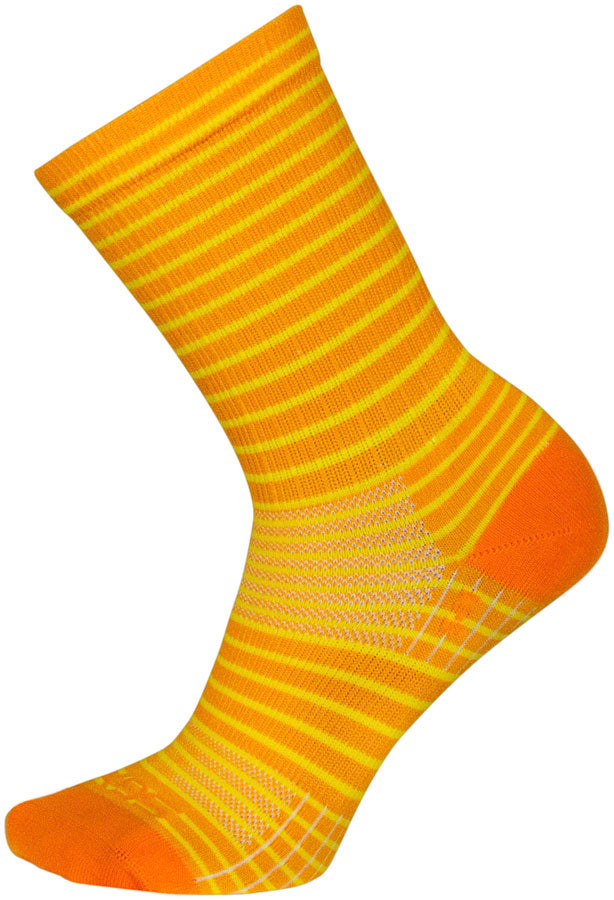 Load image into Gallery viewer, Pack of 2 SockGuy Gold Stripes SGX Socks - 6 inch, Gold, Large/X-Large

