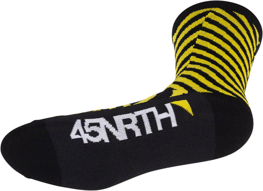 45NRTH Dazzle Lightweight Wool Socks - Yellow, Medium