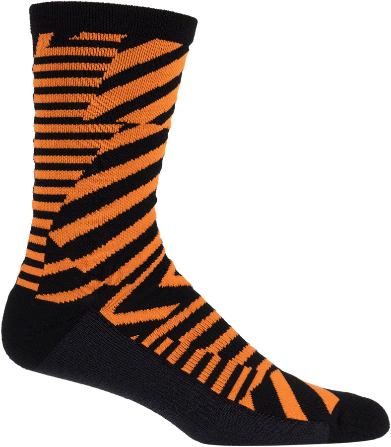 Load image into Gallery viewer, 45NRTH Dazzle Midweight Wool Sock - Orange, Large
