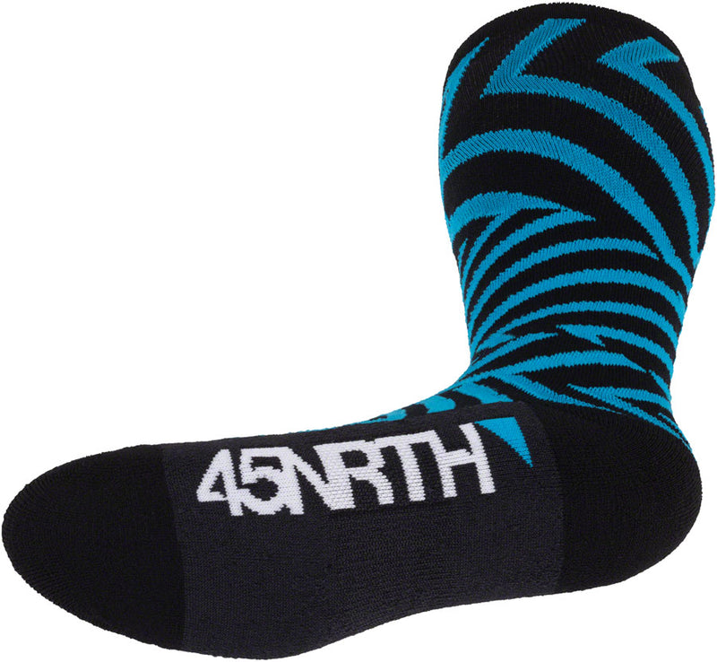 Load image into Gallery viewer, 45NRTH Dazzle Midweight Knee Wool Sock - Blue, Small
