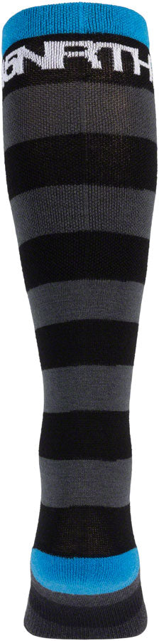 Load image into Gallery viewer, 45NRTH Stripe Midweight Knee Wool Sock - Black, Small

