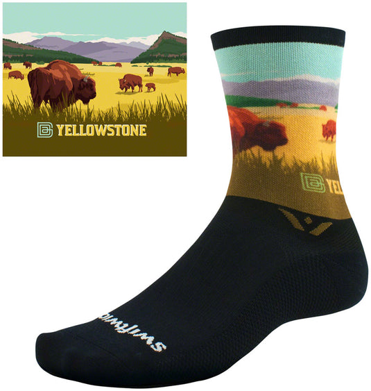 Swiftwick Vision Impression National Park Crew Socks - 6