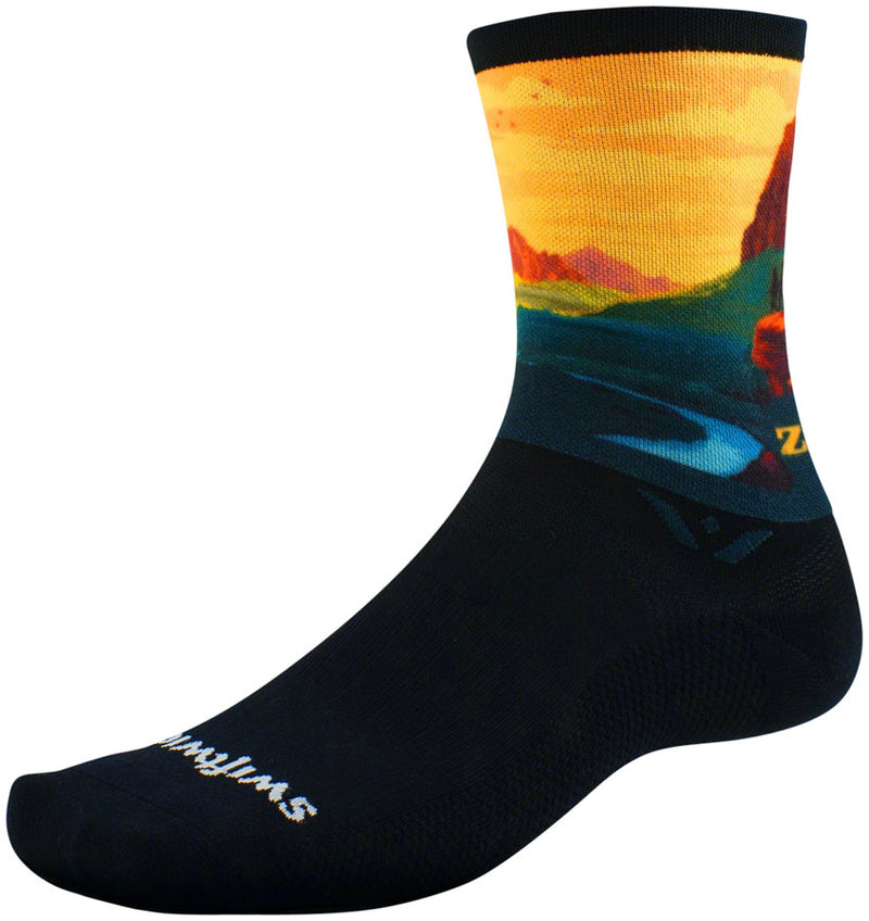 Load image into Gallery viewer, Swiftwick--Medium-Vision-Six-Impression-National-Park-Socks_SOCK1820
