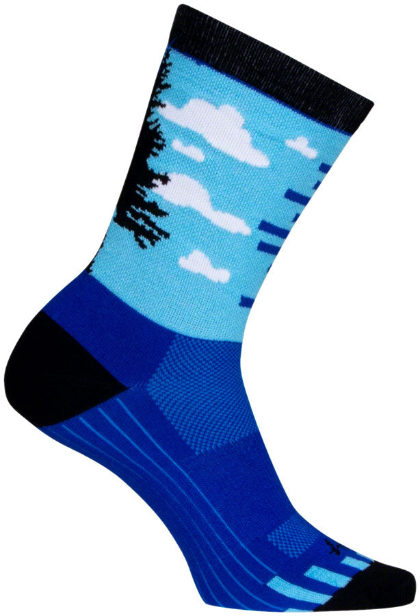 Load image into Gallery viewer, SockGuy Night and Day Crew Sock - 6&quot;, Small/Medium
