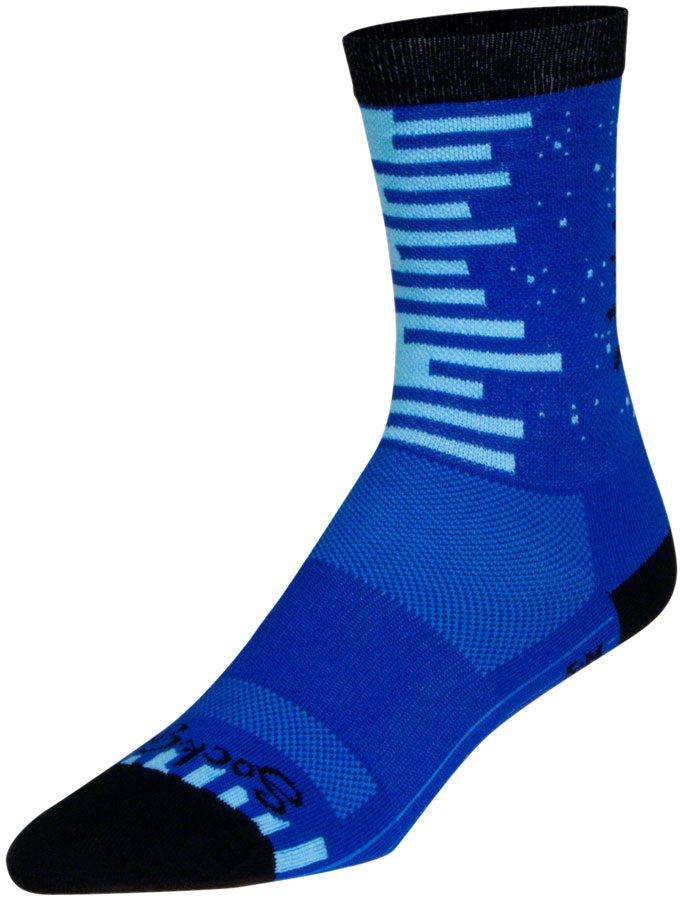 Load image into Gallery viewer, SockGuy Night and Day Crew Sock - 6&quot;, Large/X-Large
