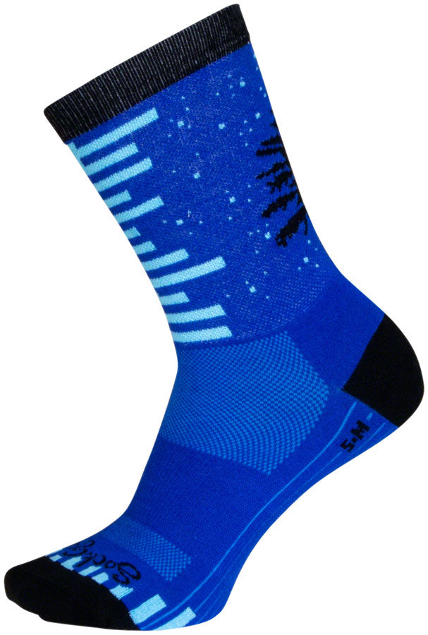 Load image into Gallery viewer, SockGuy Night and Day Crew Sock - 6&quot;, Large/X-Large
