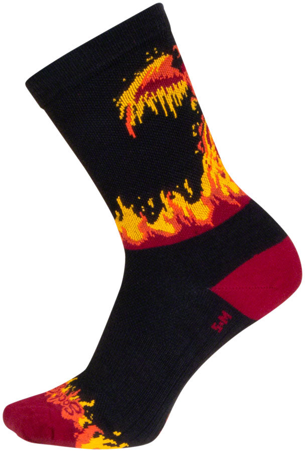 Load image into Gallery viewer, SockGuy Pizza and Beer Crew Sock - 6&quot;, Large/X-Large
