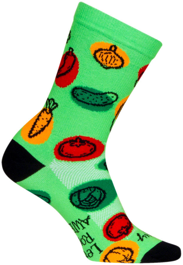 Load image into Gallery viewer, Pack of 2 SockGuy Veggie Crew Sock - 6&quot;, Large/X-Large
