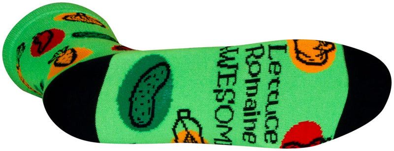 Load image into Gallery viewer, SockGuy Veggie Crew Sock - 6&quot;, Small/Medium Stretch-To-Fit Sizing System
