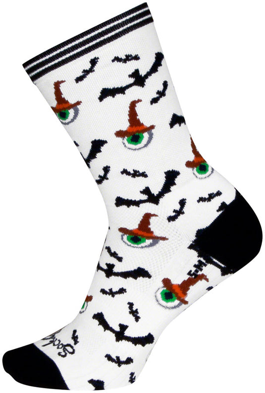 SockGuy Eye Soar Crew Sock - 6", Small/Medium Stretch-To-Fit Sizing System