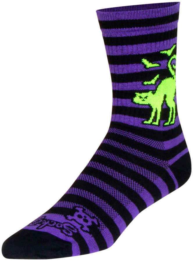 Load image into Gallery viewer, SockGuy Fright Crew Sock - 6&quot;, Large/X-Large Stretch-To-Fit Sizing System
