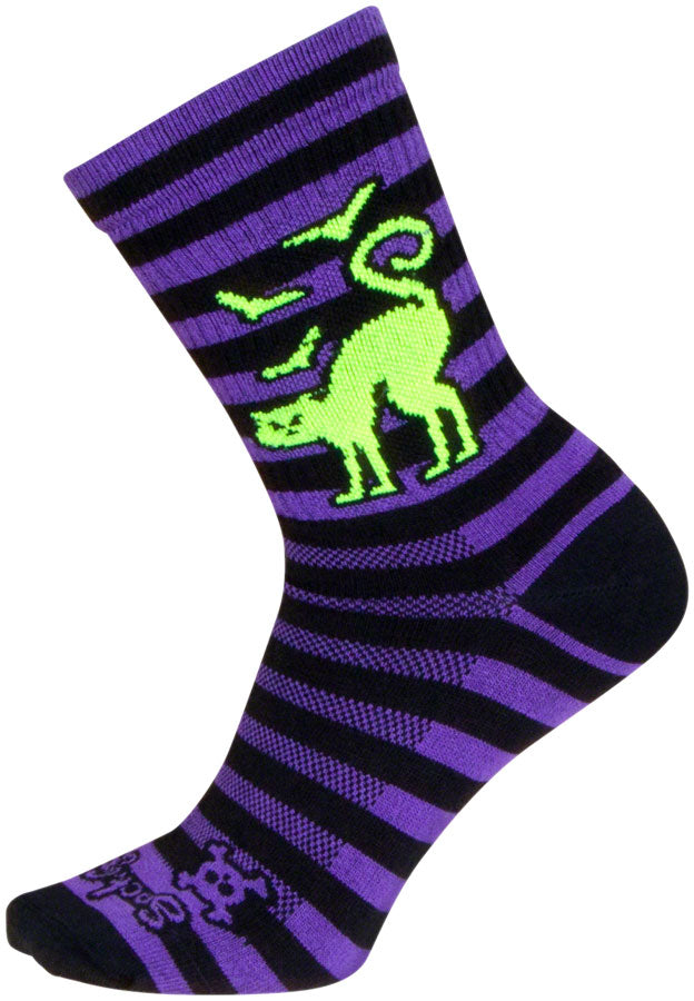 Load image into Gallery viewer, SockGuy Fright Crew Sock - 6&quot;, Small/Medium Stretch-To-Fit Sizing System
