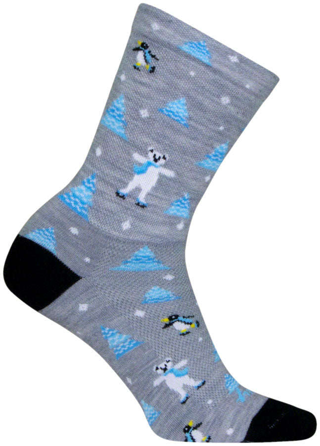 Load image into Gallery viewer, SockGuy Snow Day Wool Sock - 6&quot;, Small/Medium Shrink-Resistant &amp; Itch-Free
