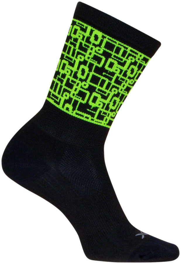 Load image into Gallery viewer, SockGuy Motif SGX Socks - 6&quot;, Large/X-Large Snug Arch Support
