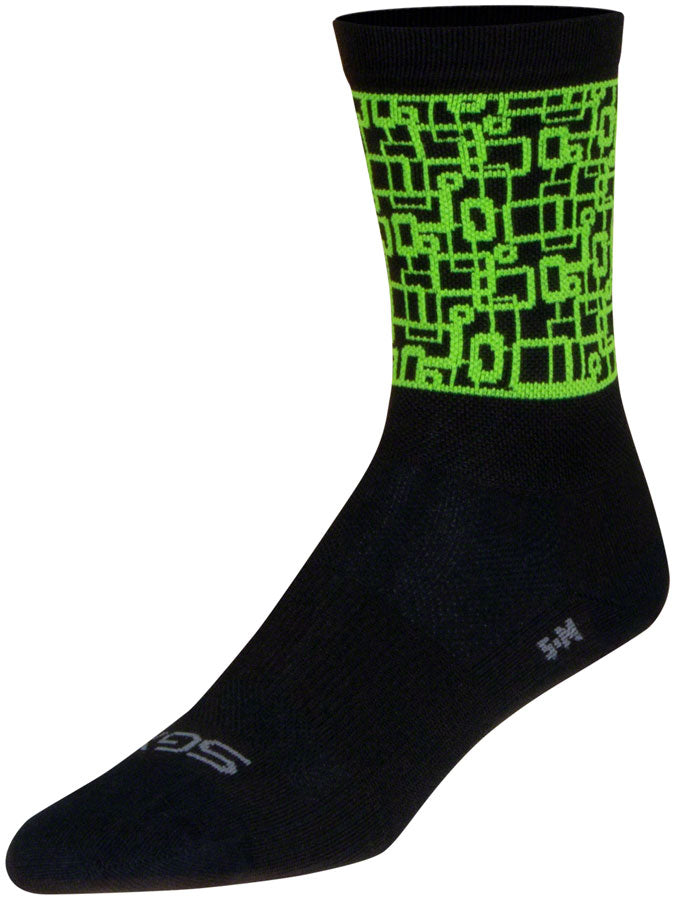Load image into Gallery viewer, SockGuy Motif SGX Socks - 6&quot;, Small/Medium Snug Arch Support
