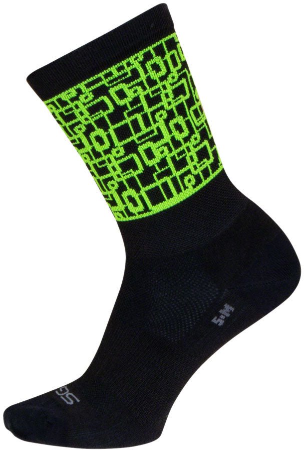 Load image into Gallery viewer, SockGuy Motif SGX Socks - 6&quot;, Small/Medium Snug Arch Support
