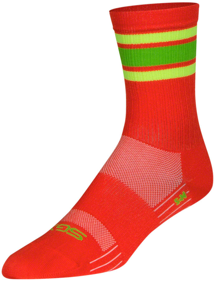 Load image into Gallery viewer, SockGuy Throwback SGX Socks - 6&quot;, Small/Medium Snug Arch Support
