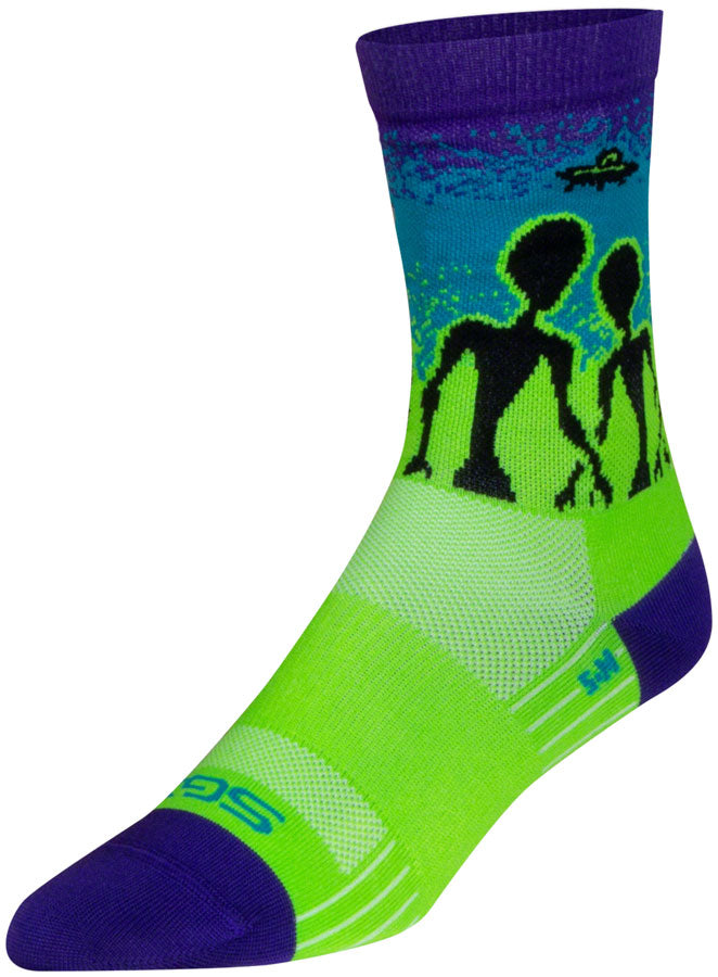 Load image into Gallery viewer, SockGuy Visitors SGX Socks - 6", Large/X-Large Snug Arch Support
