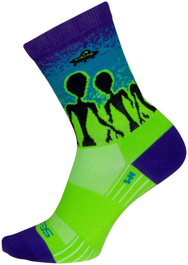 Load image into Gallery viewer, Pack of 2 SockGuy Visitors SGX Socks - 6&quot;, Small/Medium
