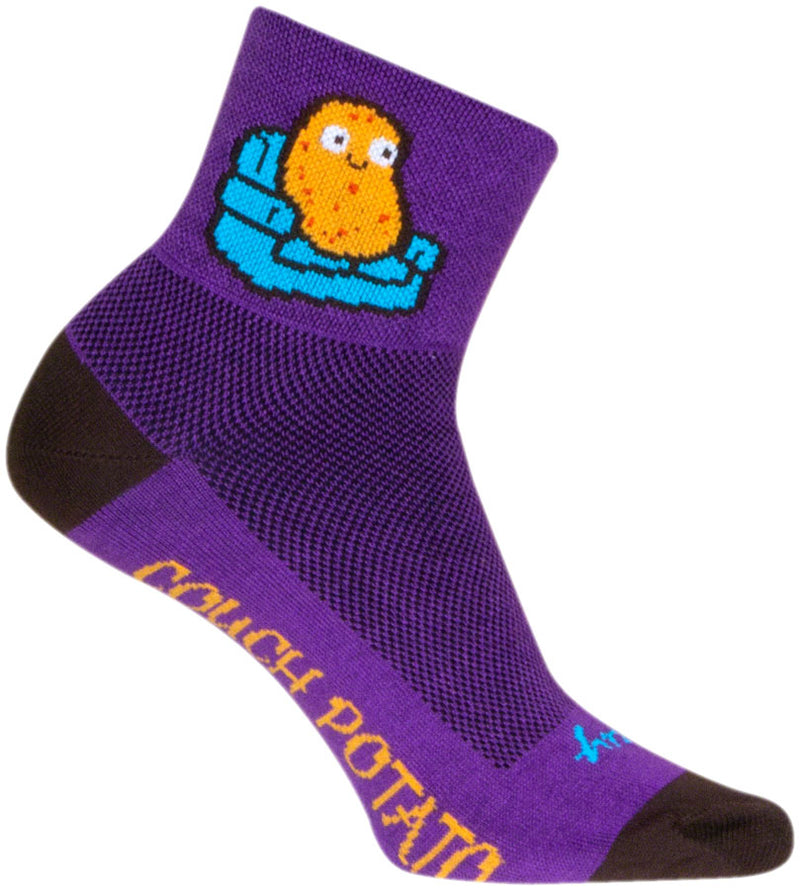 Load image into Gallery viewer, Pack of 2 SockGuy Potato Standard Classic Socks - 3&quot;, Small/Medium
