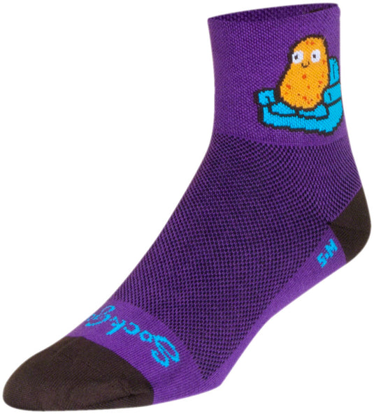 SockGuy Potato Standard Classic Socks - 3", Small/Medium