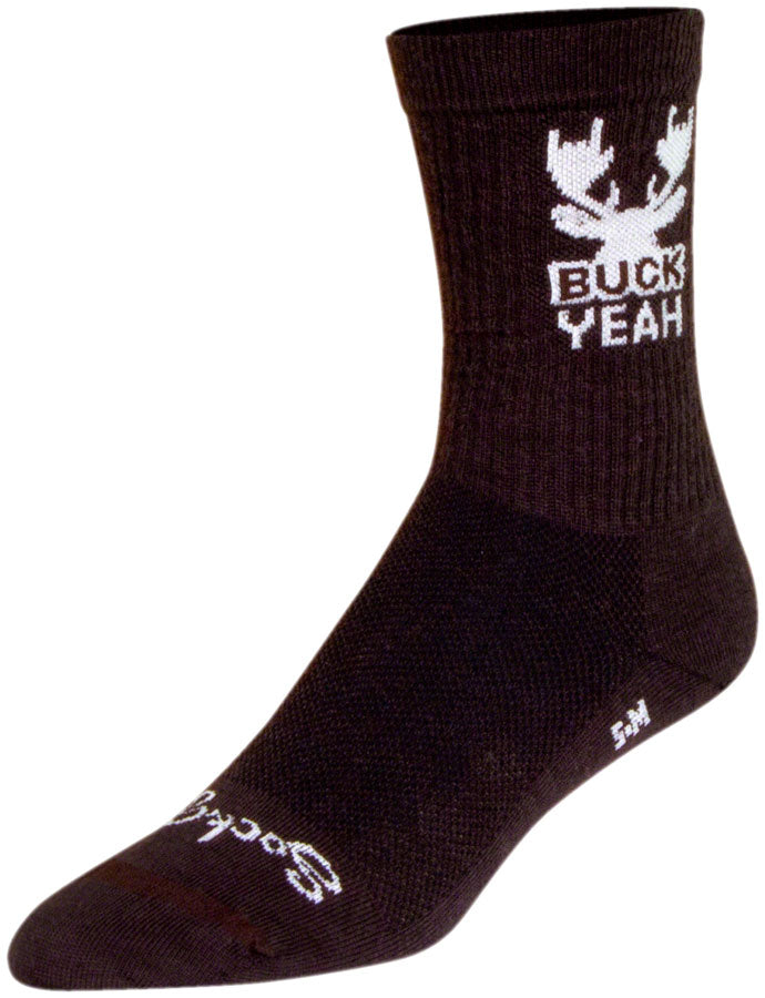 Load image into Gallery viewer, Pack of 2 SockGuy Buck Yeah Wool Socks - 6&quot;, Large/X-Large
