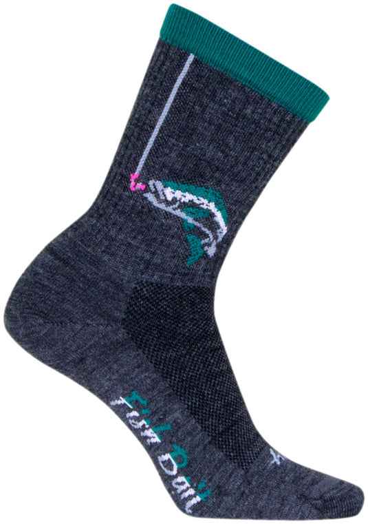 SockGuy Hooked Wool Socks - 6", Small/Medium Shrink-Resistant & Itch-Free