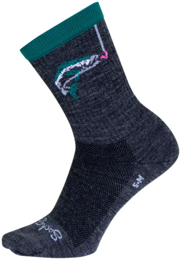 Load image into Gallery viewer, SockGuy Hooked Wool Socks - 6&quot;, Small/Medium Shrink-Resistant &amp; Itch-Free
