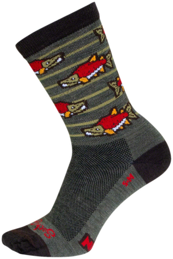 Load image into Gallery viewer, SockGuy Sockeye Wool Socks - 6&quot;, Large/X-Large
