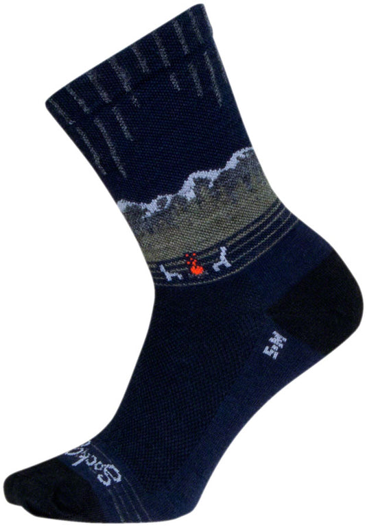 Pack of 2 SockGuy Wild Wool Socks - 6", Large/X-Large