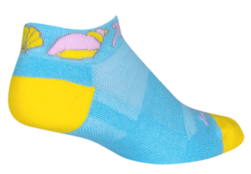 Load image into Gallery viewer, SockGuy Classic Shells Socks - 1&quot;, Blue, Small/Medium
