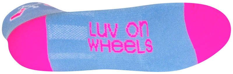 Load image into Gallery viewer, SockGuy Classic Wheel Luv Socks - 2", Blue, Small/Medium
