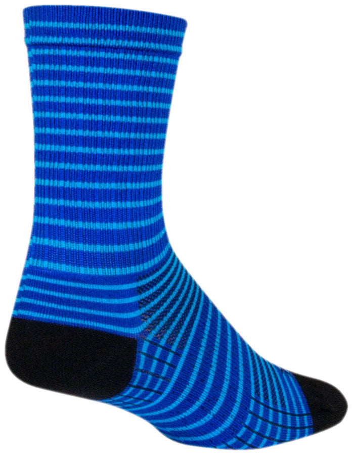 Load image into Gallery viewer, SockGuy SGX Royal Stripes Socks - 6", Royal, Large/X-Large
