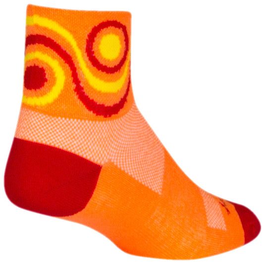 SockGuy Classic Flow Socks - 3", Orange, Small/Medium