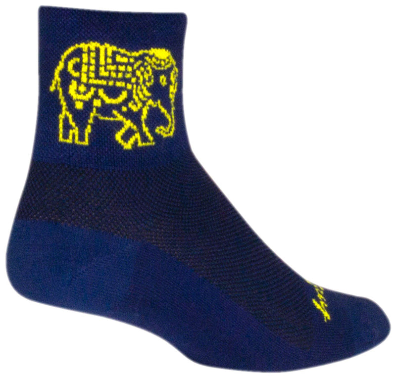 Load image into Gallery viewer, SockGuy Classic Henna Socks - 3&quot;, Blue, Large/X-Large
