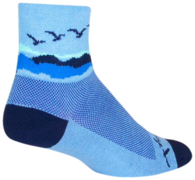 Load image into Gallery viewer, SockGuy Classic Migration Socks - 3&quot;, Blue, Small/Medium
