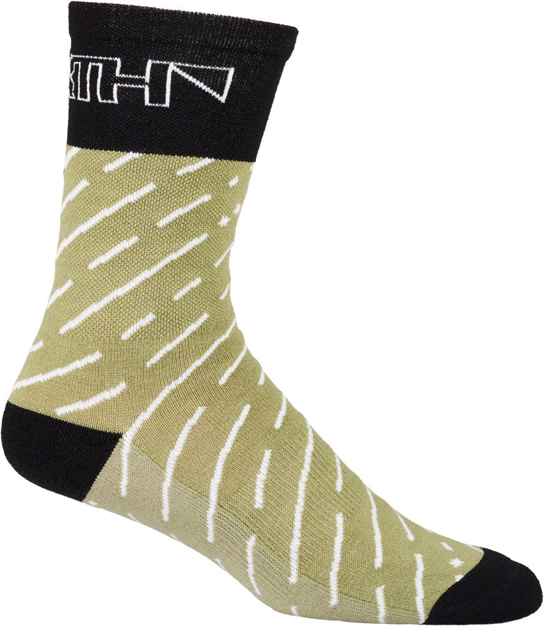 Load image into Gallery viewer, 45NRTH Snow Band Midweight Wool Sock - Sage/Rosin, Medium
