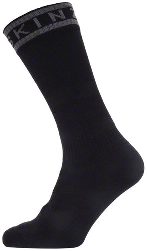 SealSkinz Scoulton Waterproof Mid Socks - Black/Gray, Medium