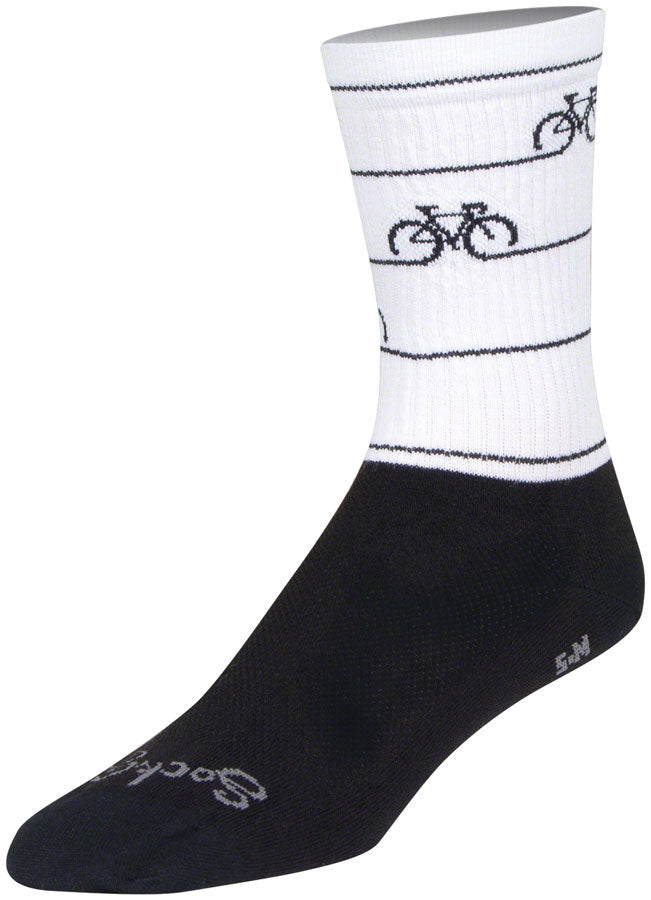 Load image into Gallery viewer, SockGuy Crew Cyclepath Socks - 6", Small/Medium
