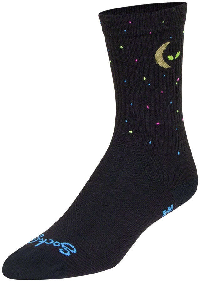Load image into Gallery viewer, SockGuy Crew Lunalien Socks - 6", Small/Medium
