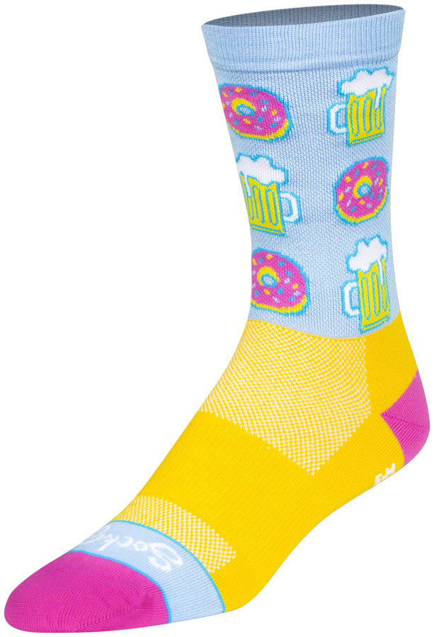 Load image into Gallery viewer, SockGuy Crew Mmmm Socks - 6&quot;, Large/X-Large
