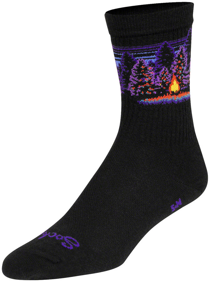 Load image into Gallery viewer, Sockguy Solitude Wool Crew 6" Socks, 9-13, Black
