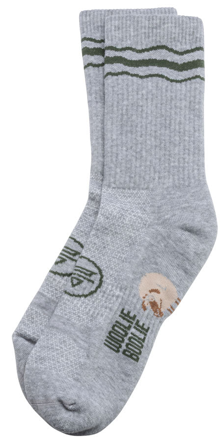 Load image into Gallery viewer, Teravail Stripe Wool Sock - 6", Heather Gray, X-Large
