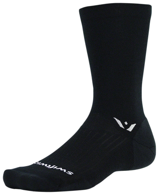 Swiftwick Pursuit Seven Socks - 7", Black, Medium